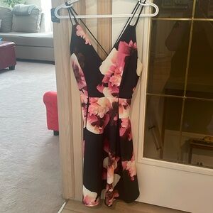 Eclipse Navy & Pink Floral Dress